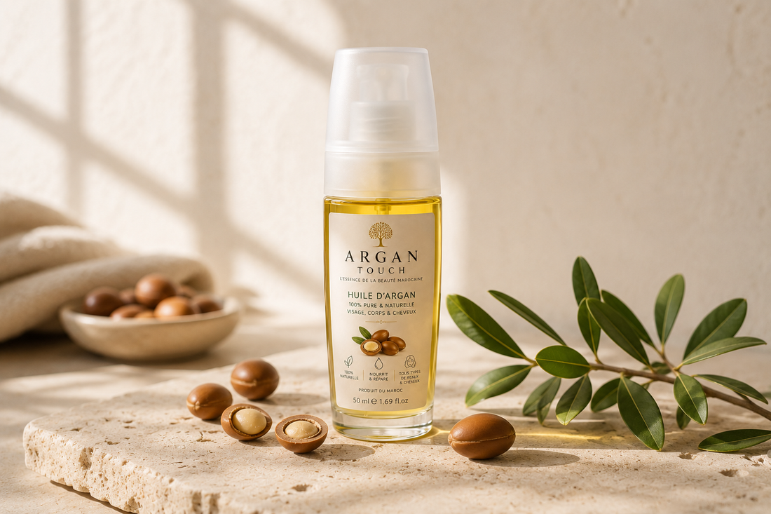 Huile d’argan pure Argan Touch pour le visage, le corps et les cheveux