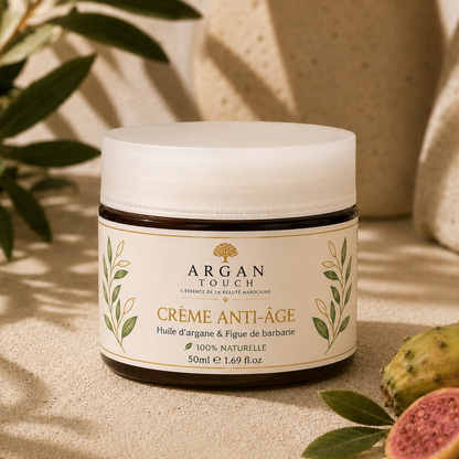 Crème anti-âge Argan Touch à l'huile d'argan et à la figue de Barbarie – pot de 50 ml