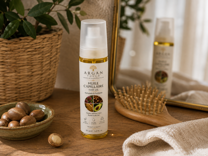 Huile capillaire Argan Touch soin nourrissant pour les cheveux