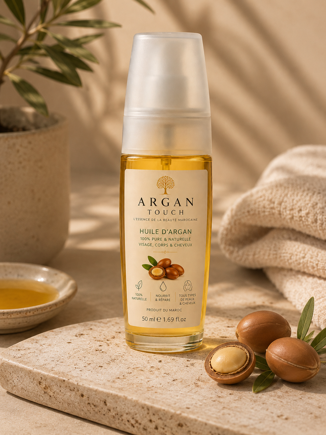 Huile d'argan Argan Touch 50 ml soin naturel marocain